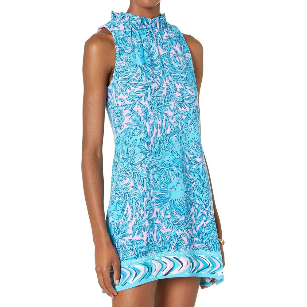🌟SOLD🌟 Lilly Pulitzer Adalina Romper Dress in Bermuda Blue - Size 00
